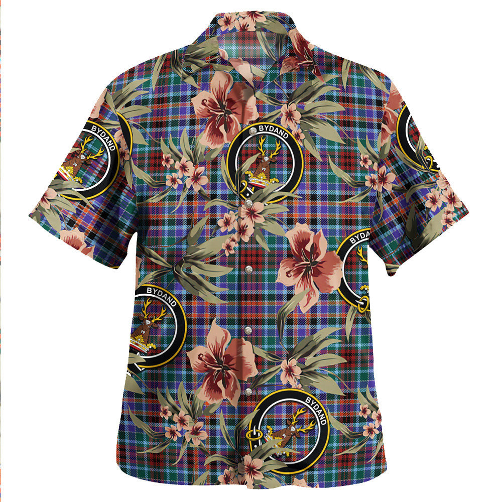 Clan Huntly Modern Tartan Crest Badge Aloha Hawaiian Shirt Tropical Old Style QB39 Huntly Modern Tartan Tartan Today   