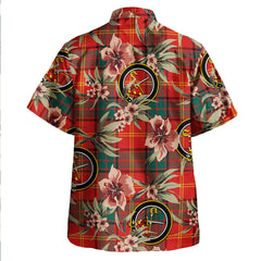 Clan Kirk Modern Tartan Crest Badge Aloha Hawaiian Shirt Tropical Old Style FV58 Kirk Modern Tartan Tartan Today   