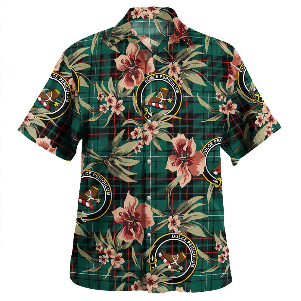 Clan MacAulay of Lewis Modern Tartan Crest Badge Aloha Hawaiian Shirt Tropical Old Style ZP78 MacAulay of Lewis Modern Tartan Tartan Today   