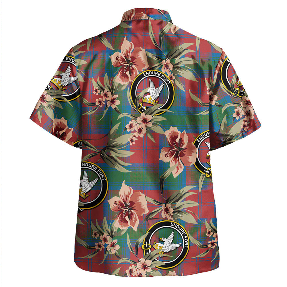 Clan Lindsay Ancient Tartan Crest Badge Aloha Hawaiian Shirt Tropical Old Style QR56 Lindsay Ancient Tartan Tartan Today   