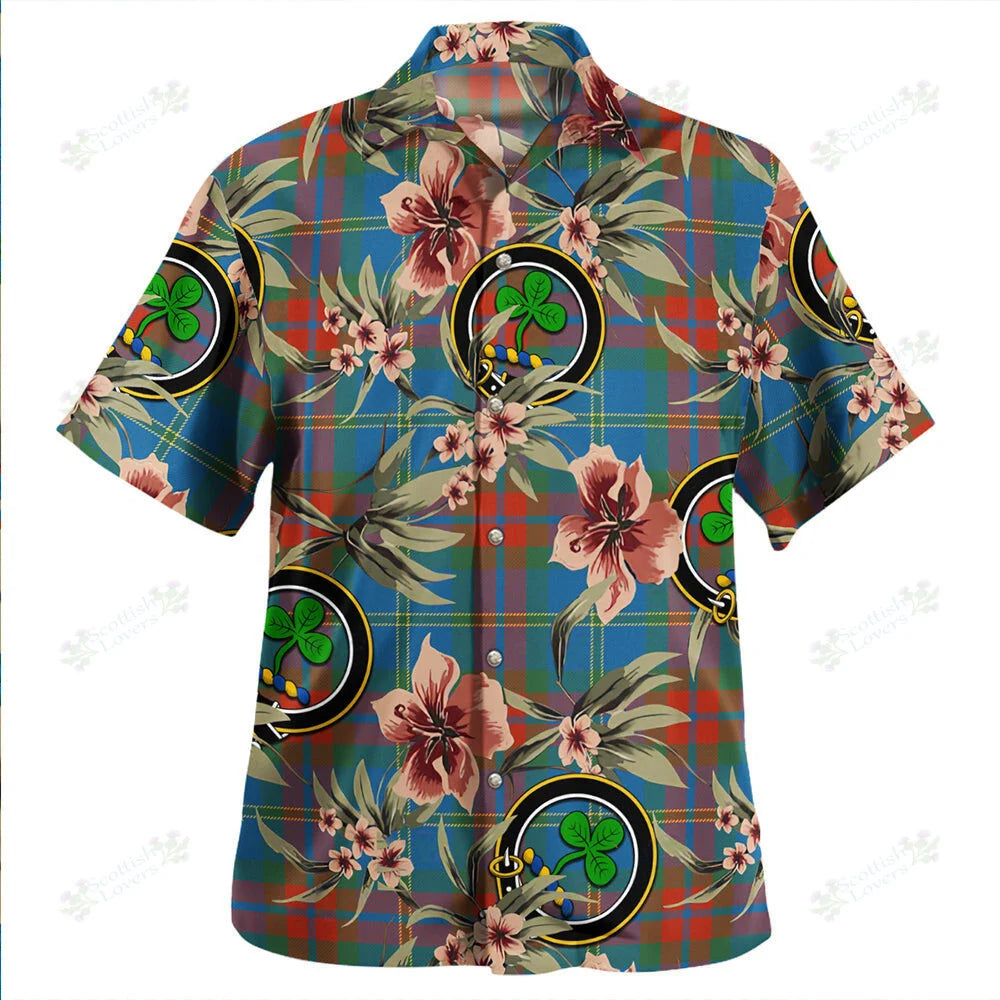 Clan Harvey Ancient Tartan Crest Badge Aloha Hawaiian Shirt Tropical Old Style NP60 Harvey Ancient Tartan Tartan Today   