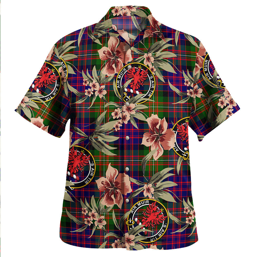 Clan MacDonnell Tartan Crest Badge Aloha Hawaiian Shirt Tropical Old Style LO85 MacDonnell Tartan Tartan Today   