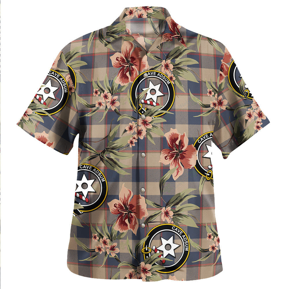 Clan Jardine of Castlemilk Weathered Tartan Crest Badge Aloha Hawaiian Shirt Tropical Old Style XV92 Jardine of Castlemilk Weathered Tartan Tartan Today   