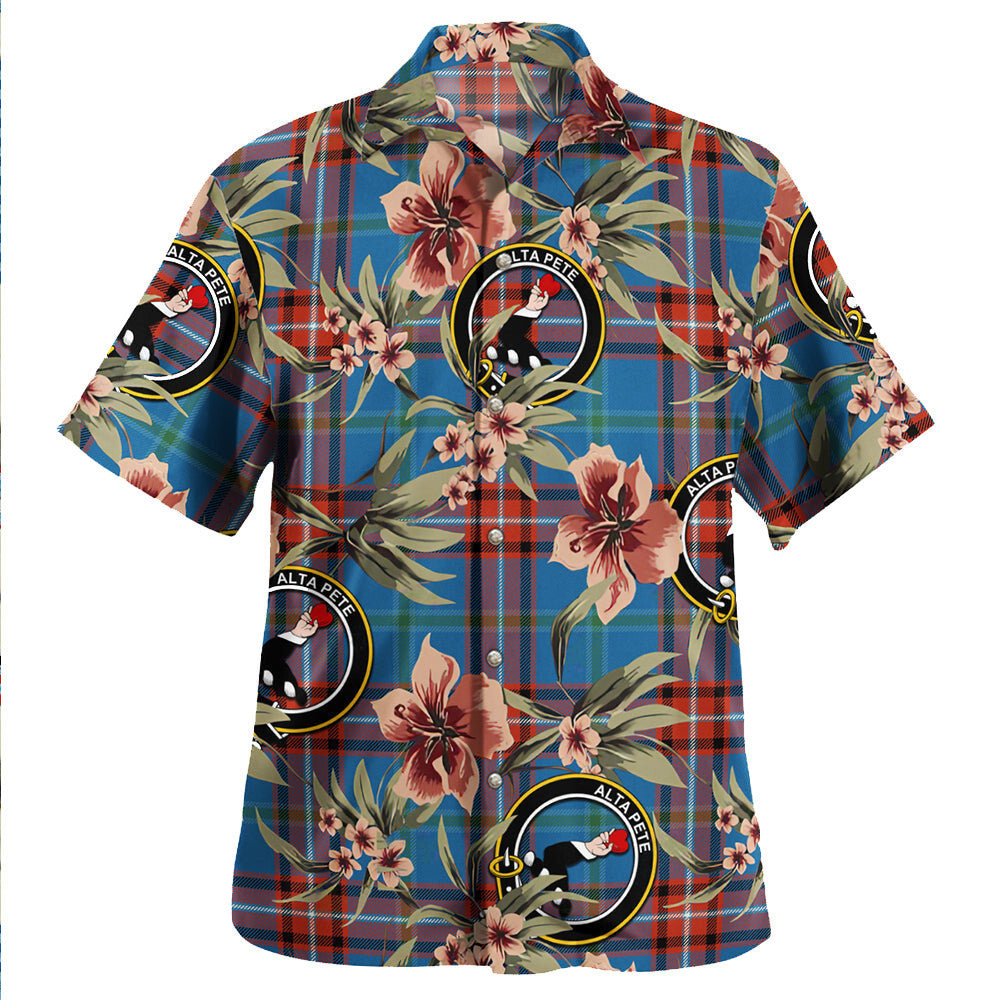 Glenn Ancient Tartan Clan Crest Badge Aloha Hawaiian Shirt Tropical Old Style AY91 Glenn Ancient Tartan Tartan Today   
