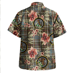Clan Hislop #2 Weathered Tartan Crest Badge Aloha Hawaiian Shirt Tropical Old Style KE75 Hislop #2 Weathered Tartan Tartan Today   