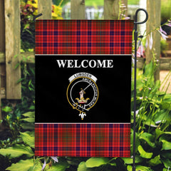 Clan Lumsden Tartan Crest Black Garden Flag FW29 Clan Lumsden Tartan Today   