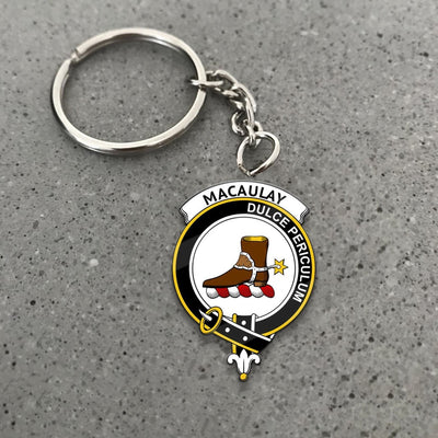 Clan MacAulay Tartan Crest Keychain XW12