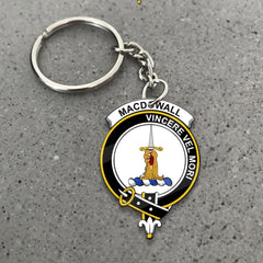 Clan MacDowall (of Garthland) Tartan Crest Keychain XJ38 Clan MacDowall Tartan Today   