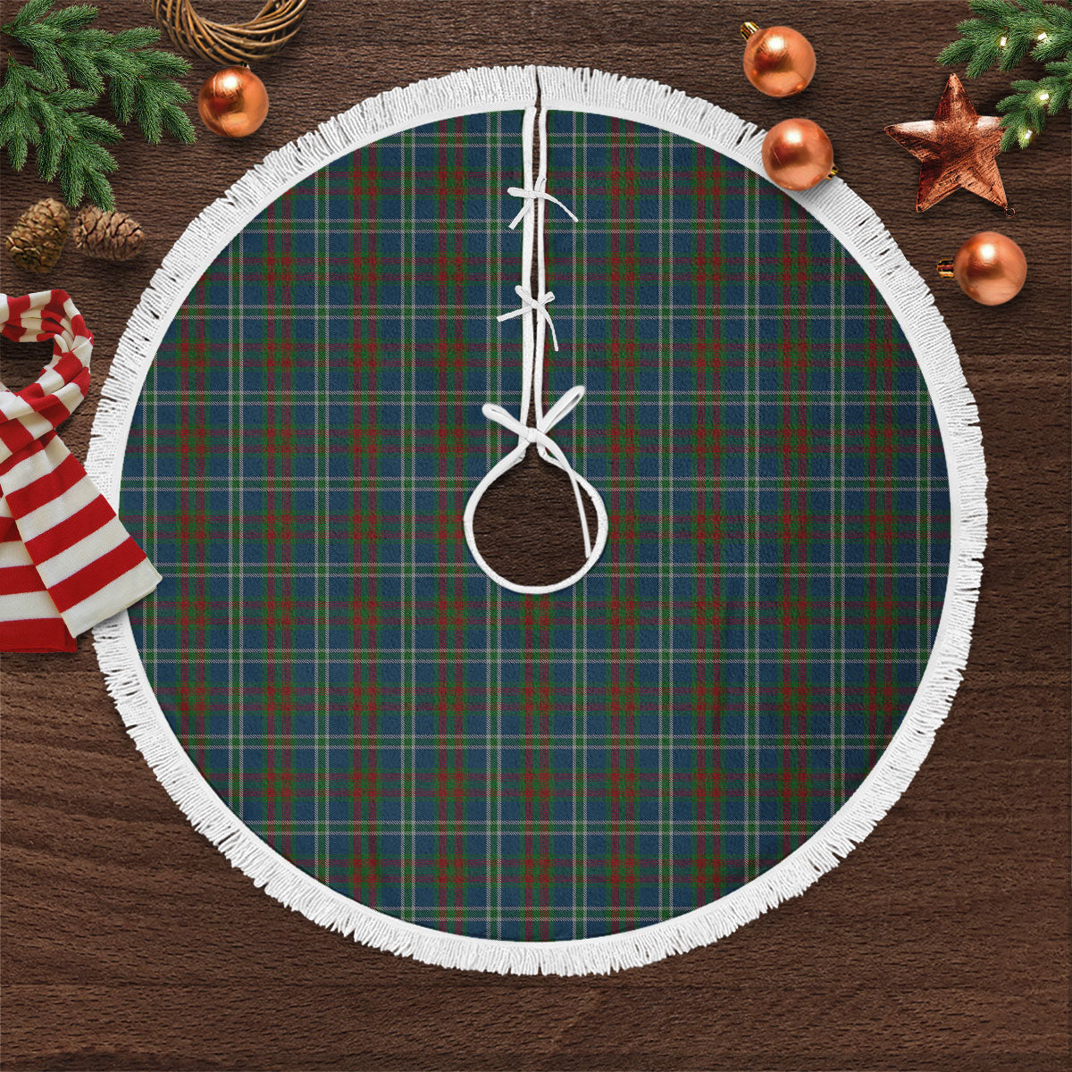 Clan Cathcart Tartan Christmas Tree Skirt AJ56 Cathcart Tartan Tartan Christmas   