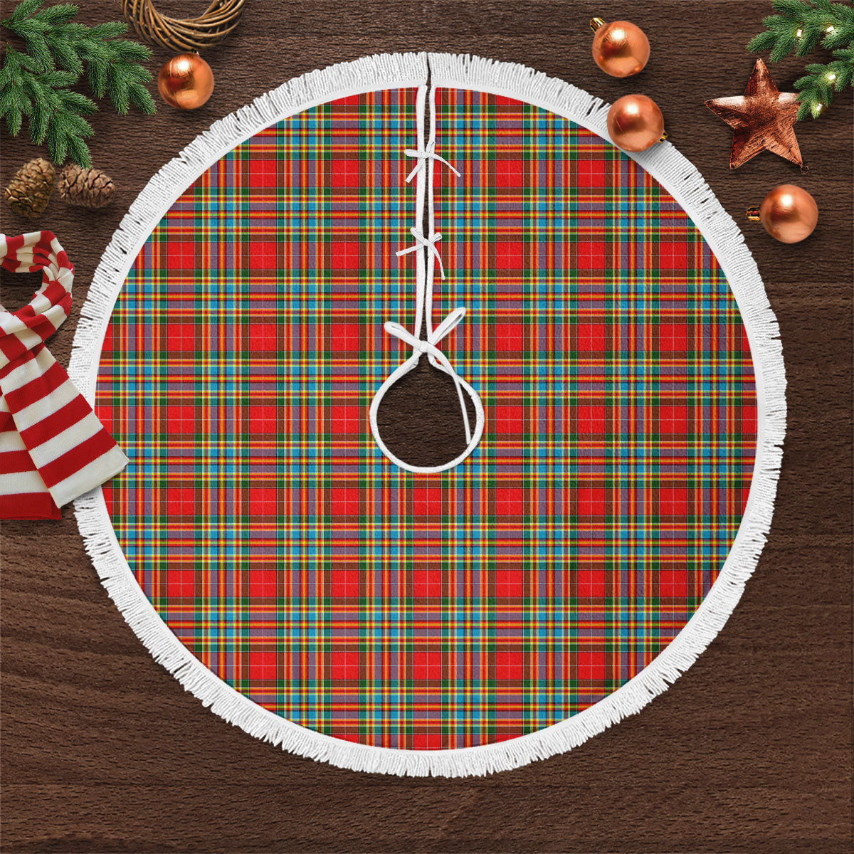Clan Chattan Tartan Christmas Tree Skirt DU57 Chattan Tartan Tartan Christmas   