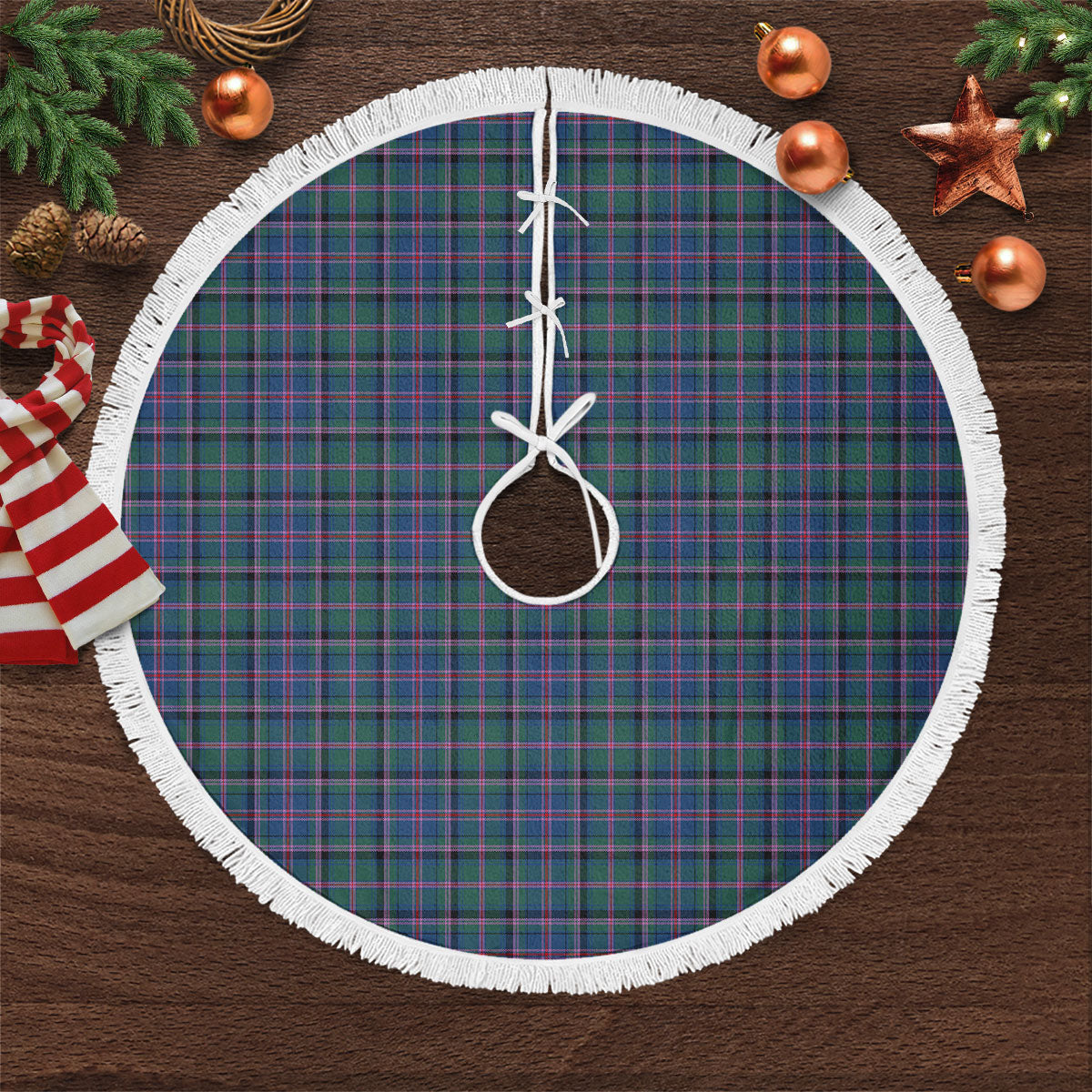 Clan Cooper Ancient Tartan Christmas Tree Skirt EQ28 Cooper Ancient Tartan Tartan Christmas   