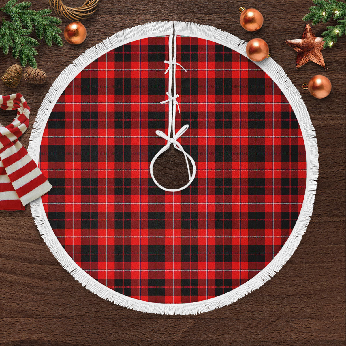Clan Cunningham Modern Tartan Christmas Tree Skirt DY53 Cunningham Modern Tartan Tartan Christmas   