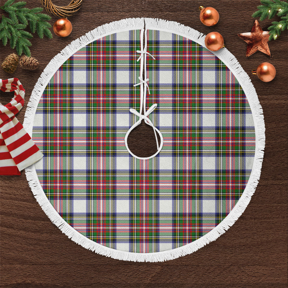 Clan Dennistoun Tartan Christmas Tree Skirt WI99 Dennistoun Tartan Tartan Christmas   