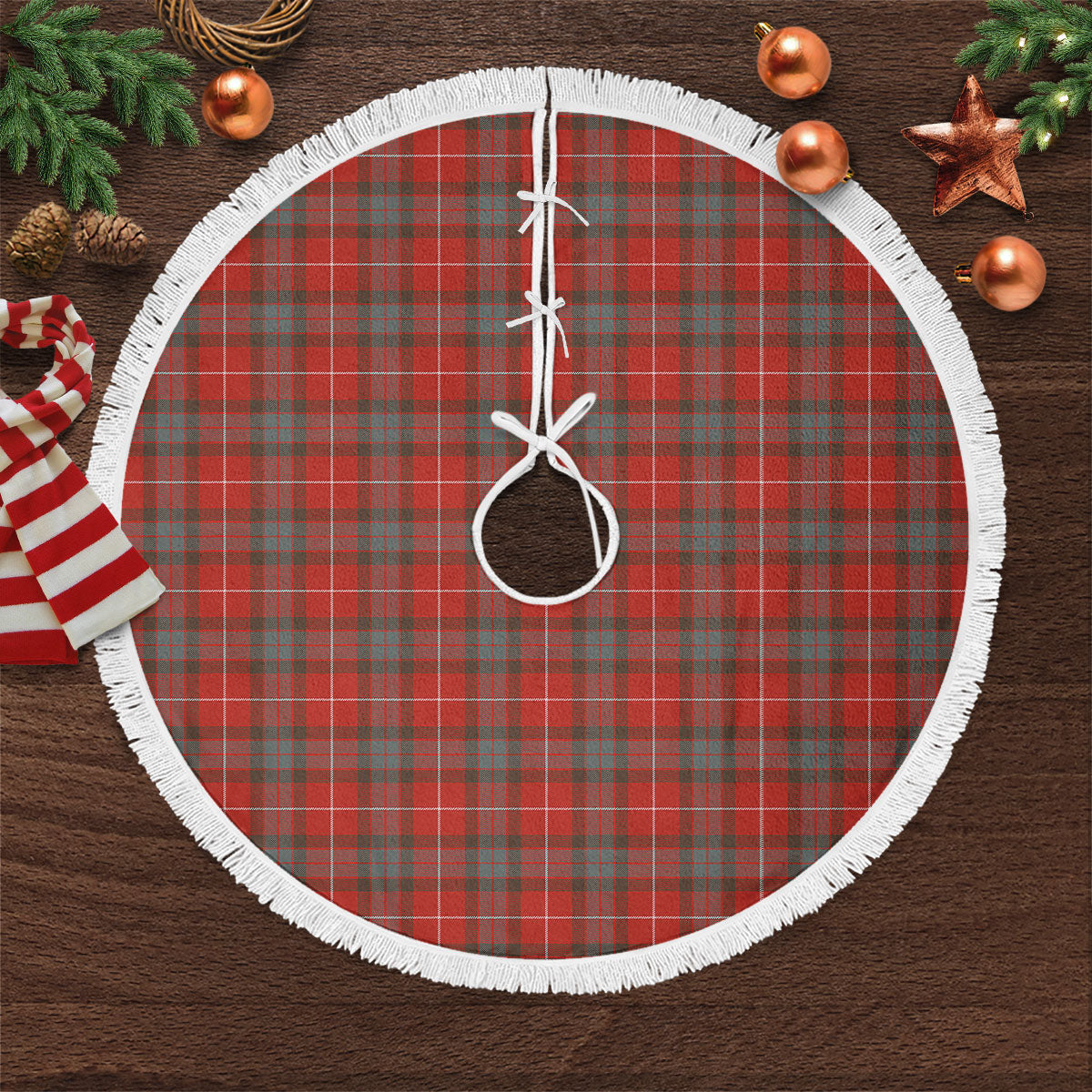 Clan Fraser (of Lovat) Weathered Tartan Christmas Tree Skirt BZ15 Fraser (of Lovat) Weathered Tartan Tartan Christmas   