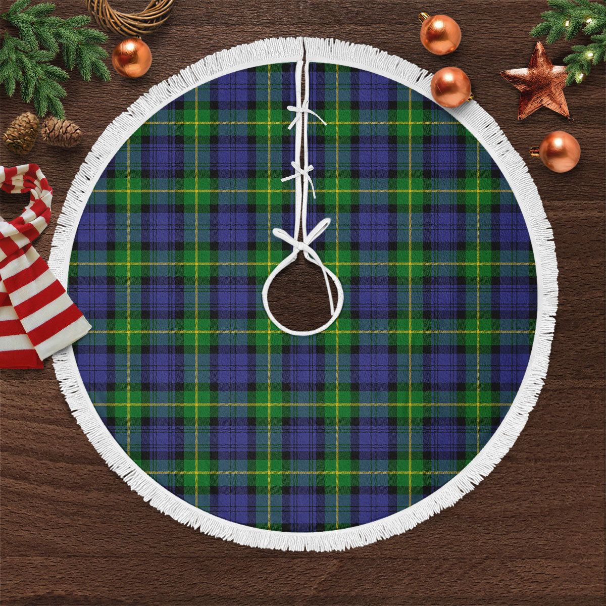Clan Gordon Modern Tartan Christmas Tree Skirt VS41 Gordon Modern Tartan Tartan Christmas   