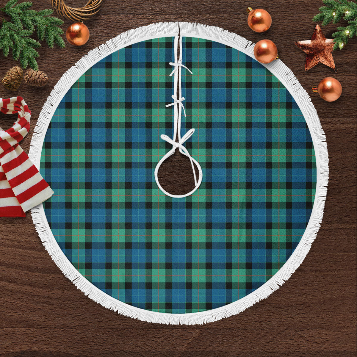 Clan Gunn Ancient Tartan Christmas Tree Skirt XN48 Gunn Ancient Tartan Tartan Christmas   