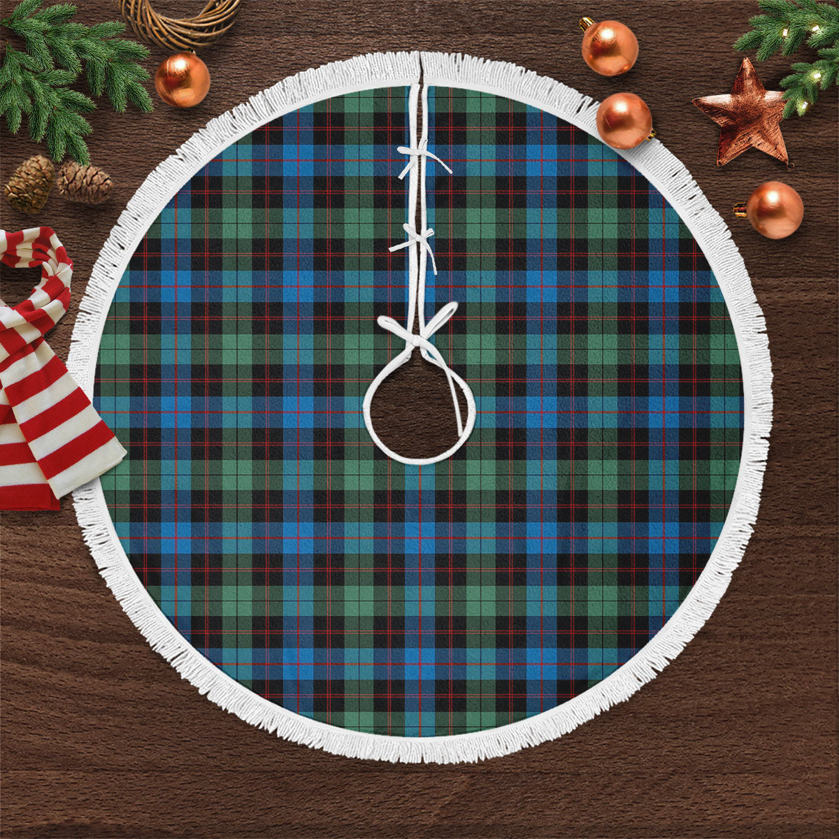 Clan Guthrie Ancient Tartan Christmas Tree Skirt NU16 Guthrie Ancient Tartan Tartan Christmas   