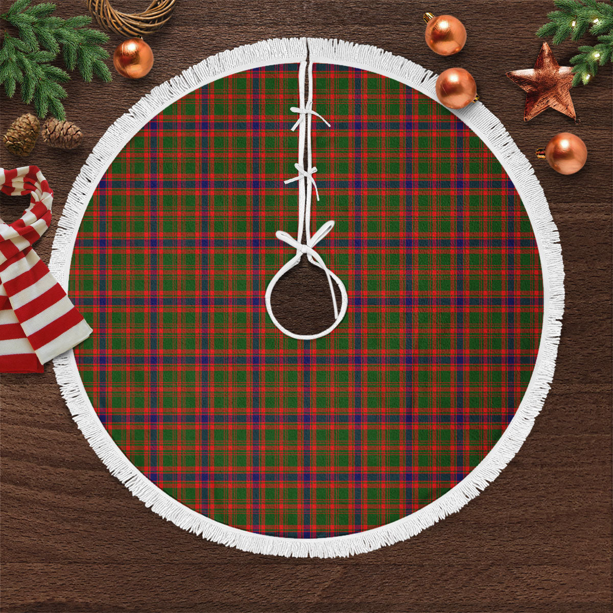 Clan Kinninmont Tartan Christmas Tree Skirt JY61 Kinninmont Tartan Tartan Christmas   