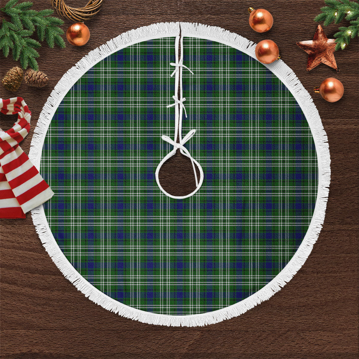 Clan Learmonth Tartan Christmas Tree Skirt TB11 Learmonth Tartan Tartan Christmas   
