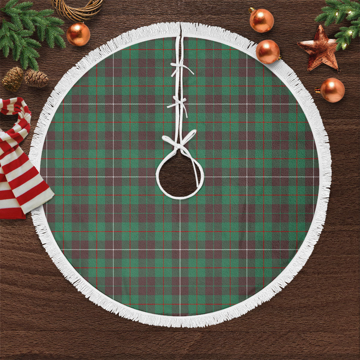 Clan MacKinnon Hunting Ancient Tartan Christmas Tree Skirt HE57 MacKinnon Hunting Ancient Tartan Tartan Christmas   