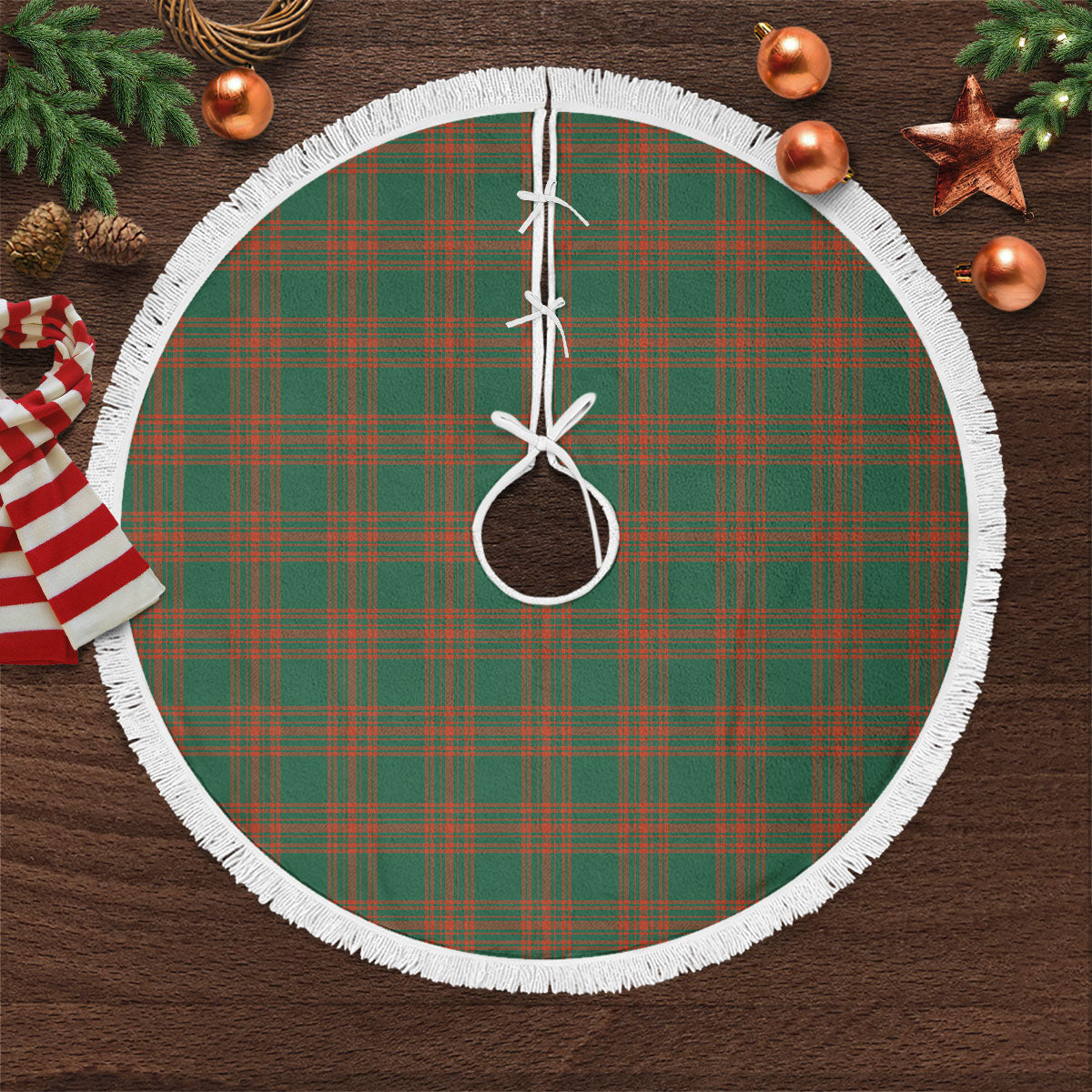 Clan Menzies Green Ancient Tartan Christmas Tree Skirt VR41 Menzies Green Ancient Tartan Tartan Christmas   