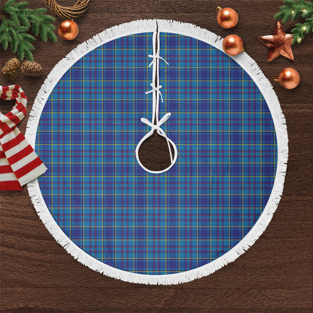 Clan Mercer Modern Tartan Christmas Tree Skirt AH14 Mercer Modern Tartan Tartan Christmas   