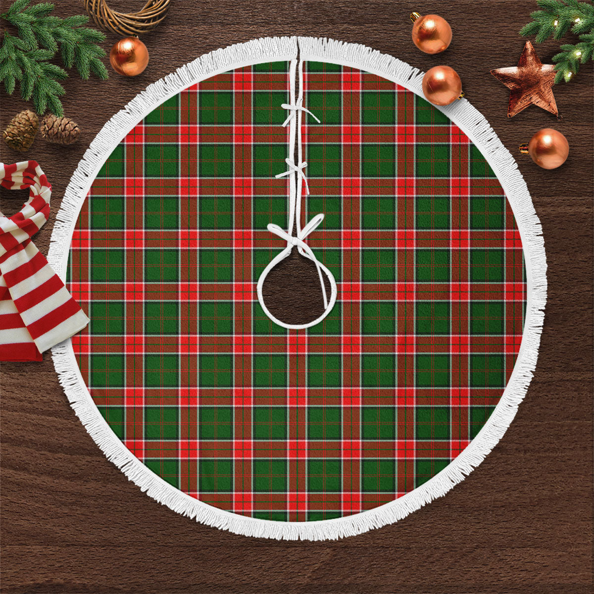 Clan Pollock Tartan Christmas Tree Skirt SU42 Pollock Tartan Tartan Christmas   
