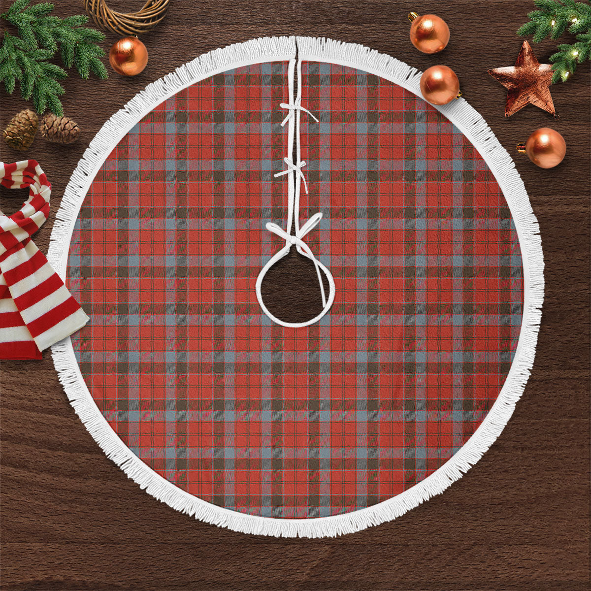 Clan Robertson Weathered Tartan Christmas Tree Skirt FJ71 Robertson Weathered Tartan Tartan Christmas   