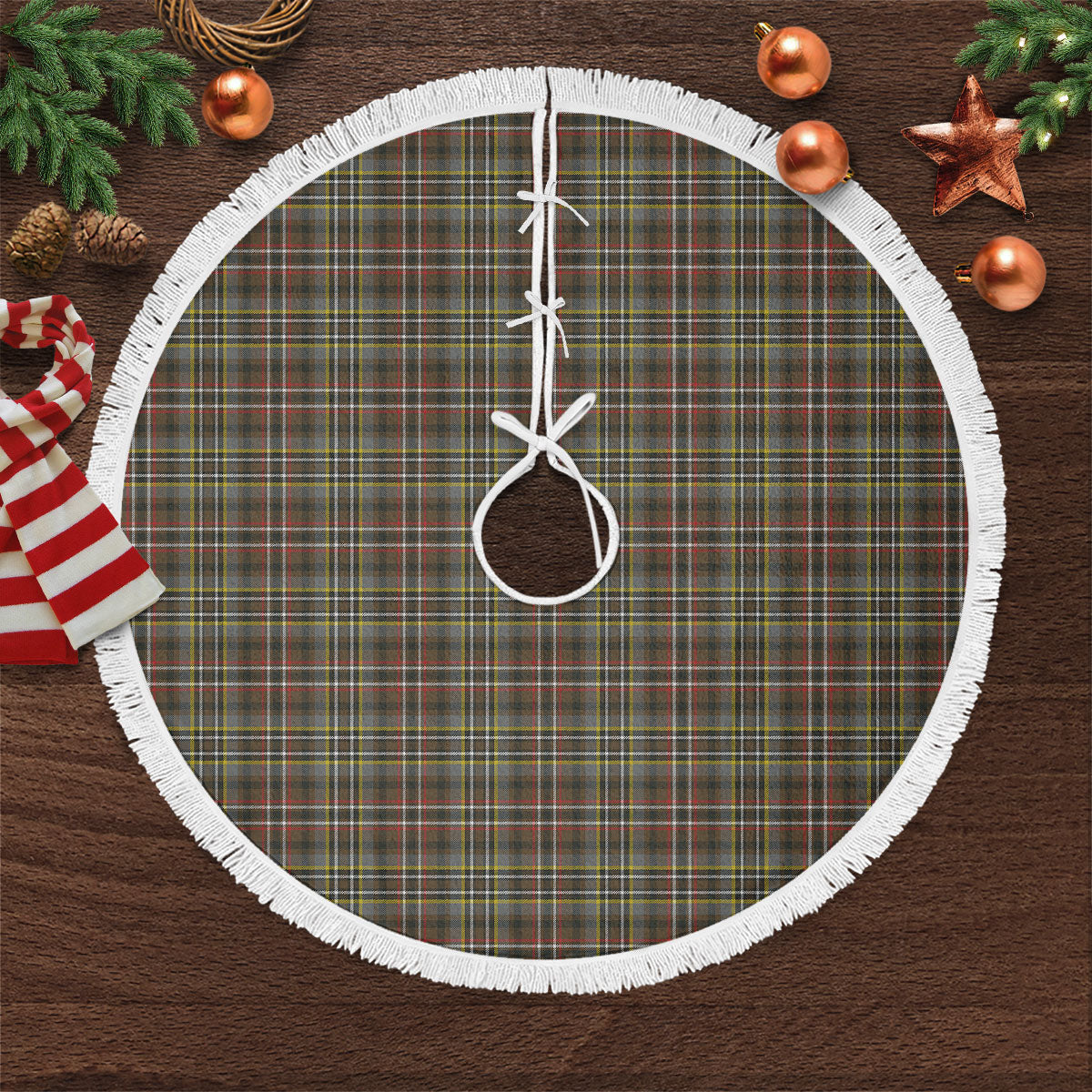 Clan Scott Green Weathered Tartan Christmas Tree Skirt ZZ74 Scott Green Weathered Tartan Tartan Christmas   