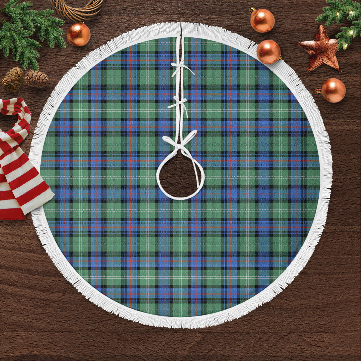 Clan Sutherland Old Ancient Tartan Christmas Tree Skirt VF58 Sutherland Old Ancient Tartan Tartan Christmas   