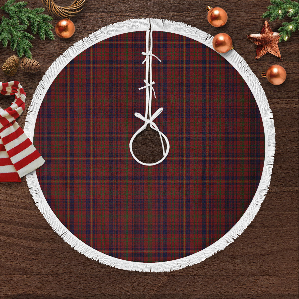 Clan Walker Tartan Christmas Tree Skirt WJ34 Walker Tartan Tartan Christmas   