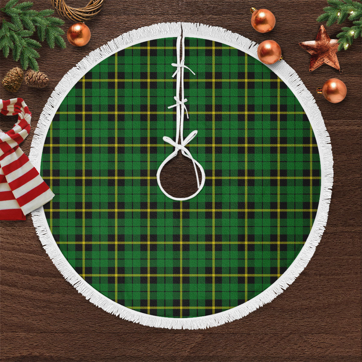 Clan Wallace Hunting Modern Tartan Christmas Tree Skirt JB61 Wallace Hunting Modern Tartan Tartan Christmas   
