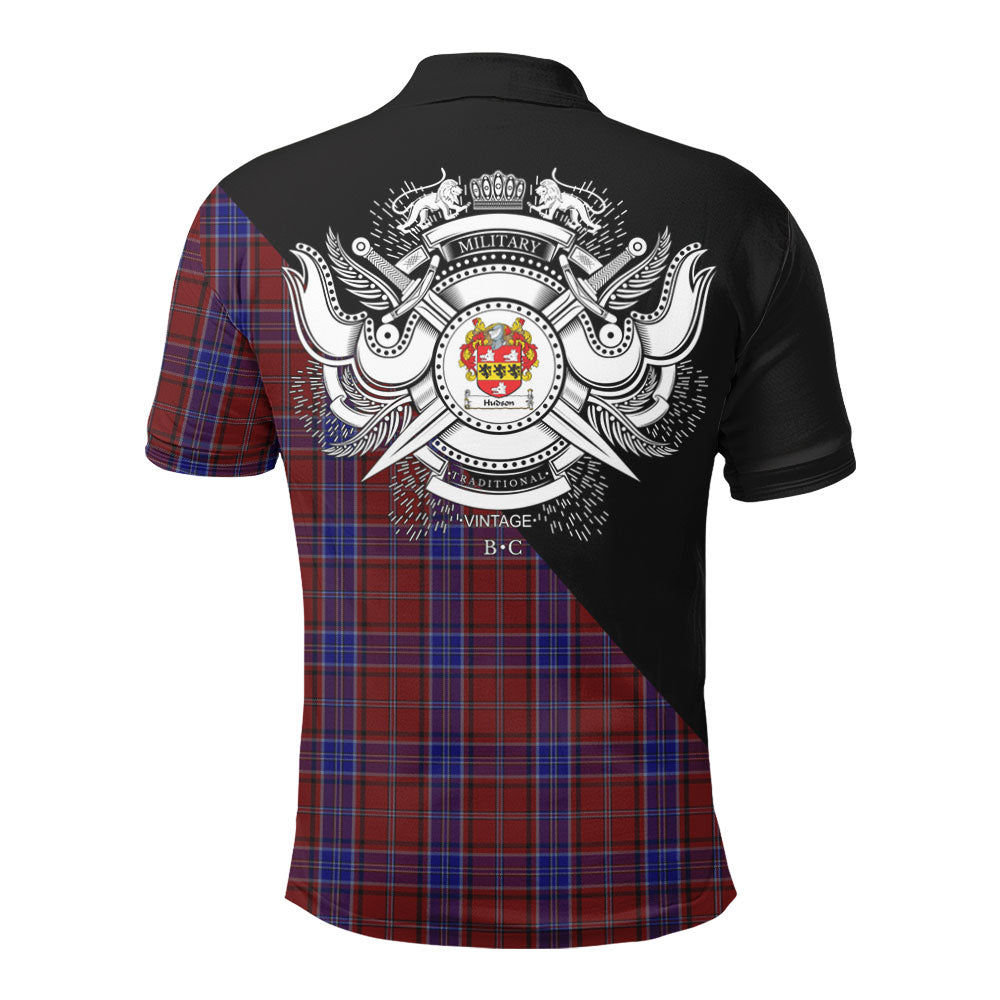 Clan Hudson Clan - Military Polo Shirt RX33 Hudson Tartan Tartan Polo   