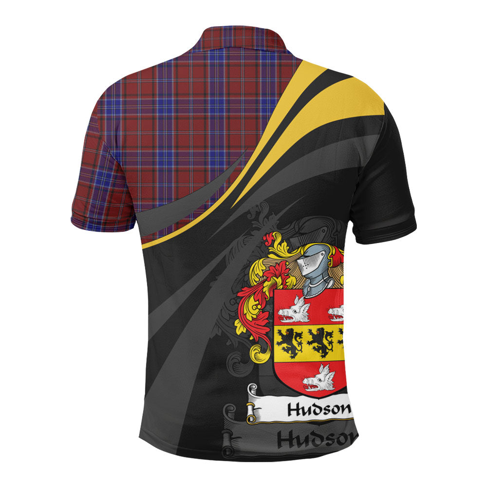 Clan Hudson Tartan Polo Shirt - Royal Coat Of Arms Style AZ34 Hudson Tartan Tartan Polo   