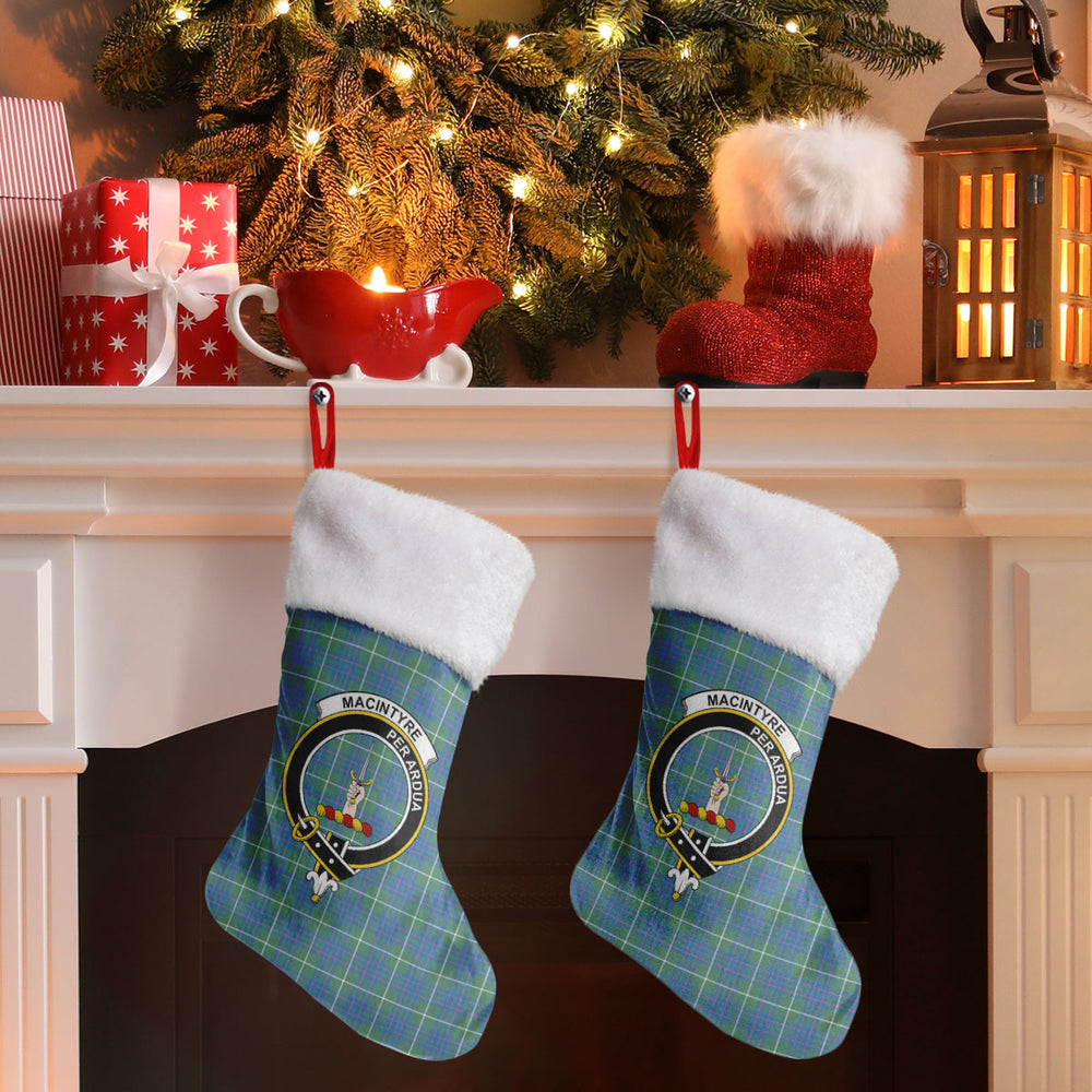 Clan MacIntyre Hunting Ancient Tartan Crest Christmas Stocking QC77 MacIntyre Hunting Ancient Tartan Tartan Stocking   