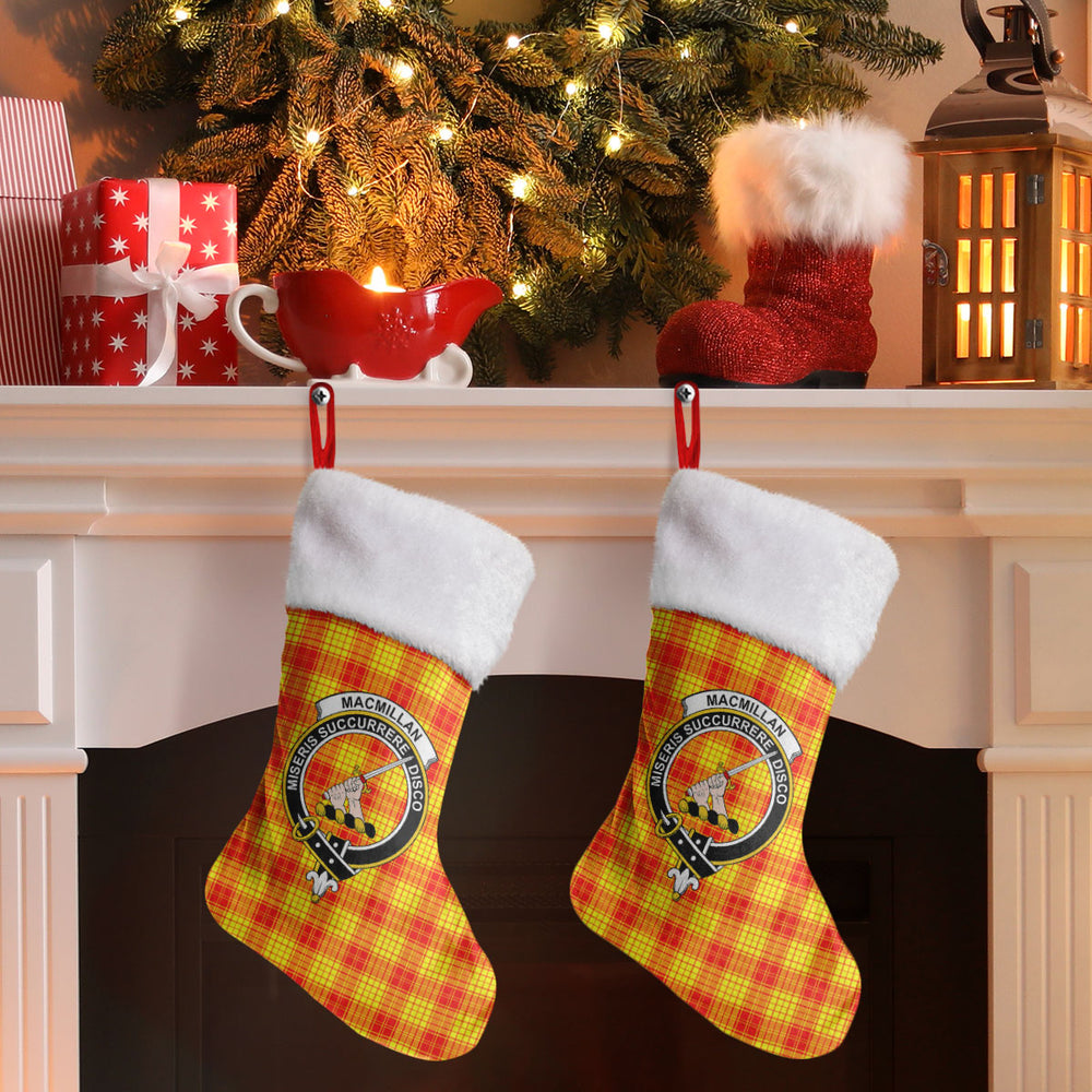 Clan MacMillan Clan Tartan Crest Christmas Stocking EH70 MacMillan Clan Tartan Tartan Stocking   