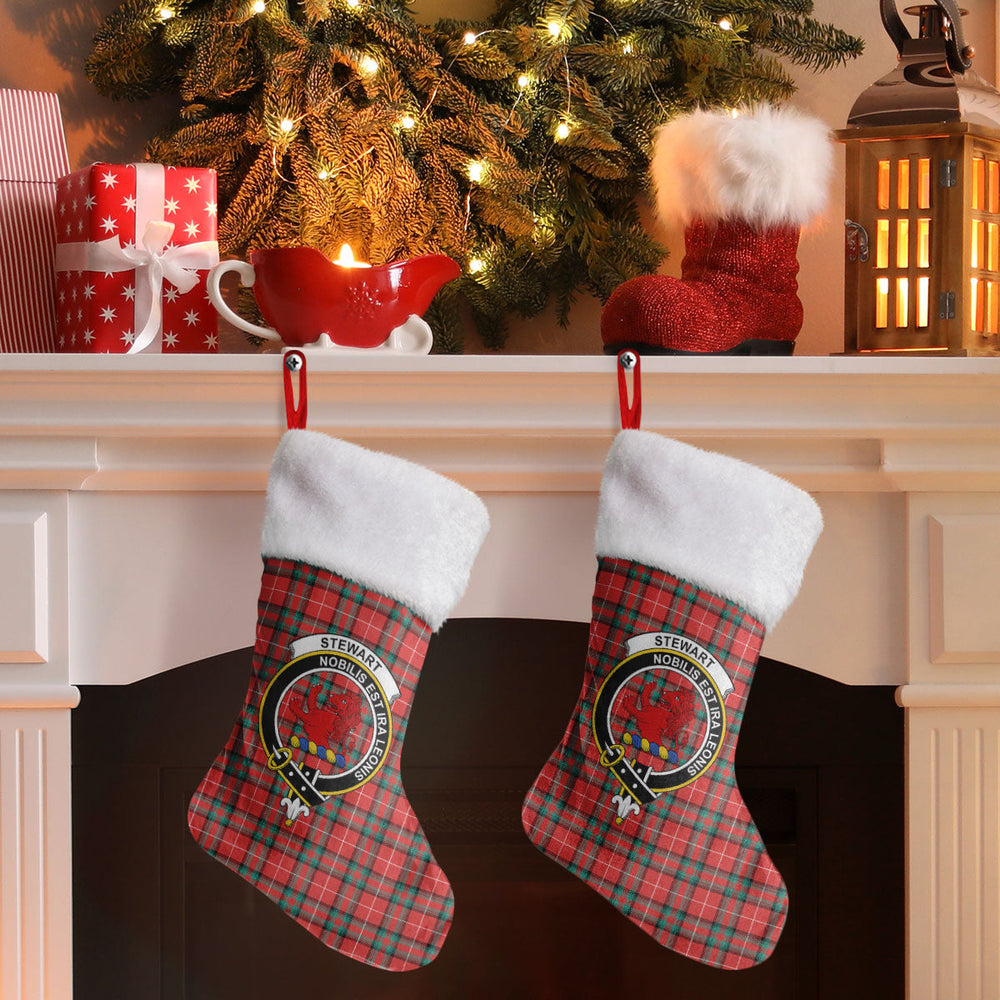 Clan Stewart (Stuart) of Bute Tartan Crest Christmas Stocking HB38 Stewart (Stuart) of Bute Tartan Tartan Stocking   