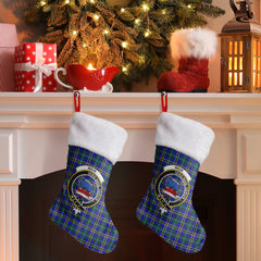 Clan Weir Modern Tartan Crest Christmas Stocking MN10 Weir Modern Tartan Tartan Stocking   