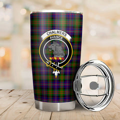 Clan Chalmers Tartan Crest Tumbler ZW71 Clan Chalmers Tartan Today   