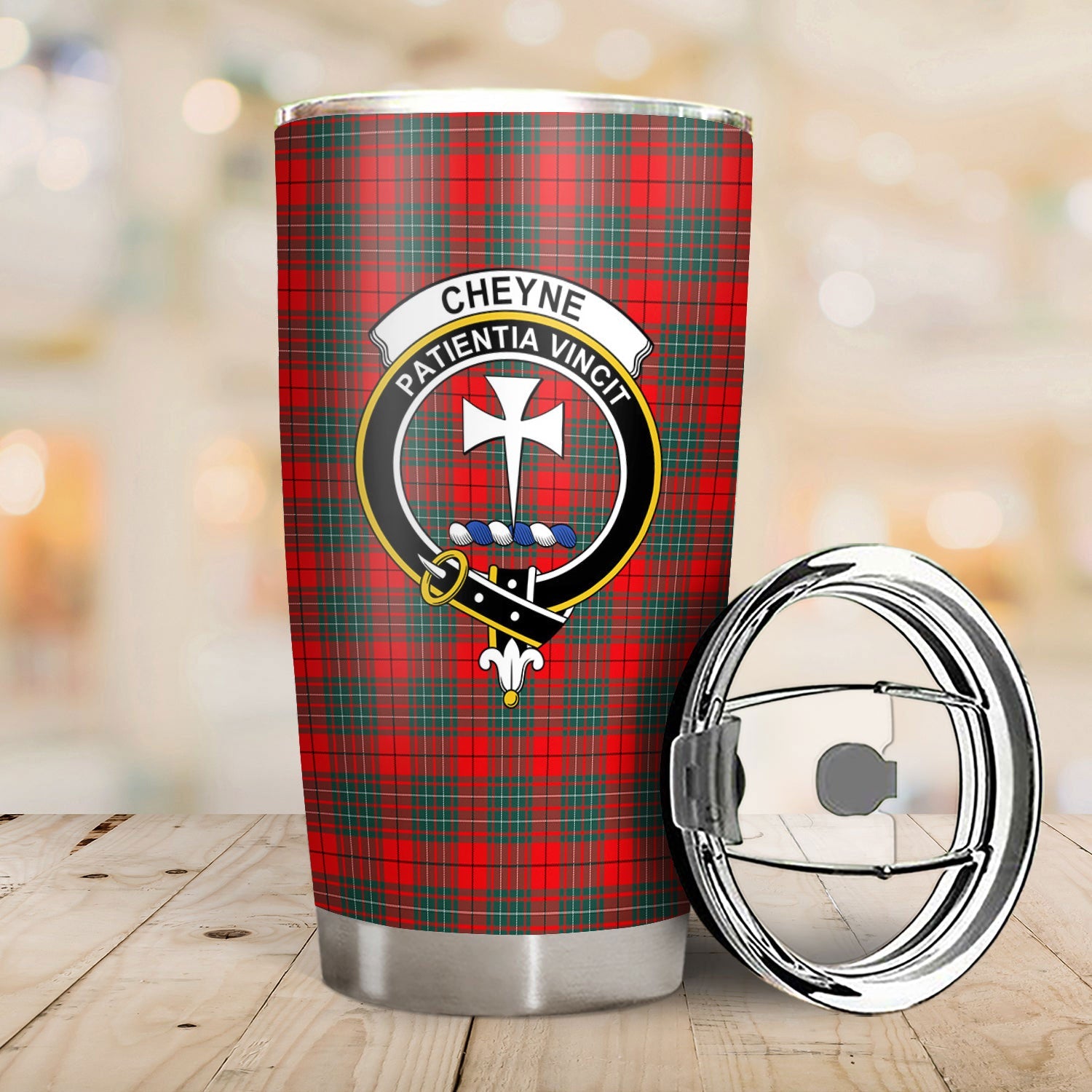Clan Cheyne Tartan Crest Tumbler CW93 Clan Cheyne Tartan Today   