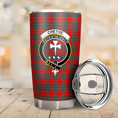 Clan Cheyne Tartan Crest Tumbler CW93 Clan Cheyne Tartan Today   