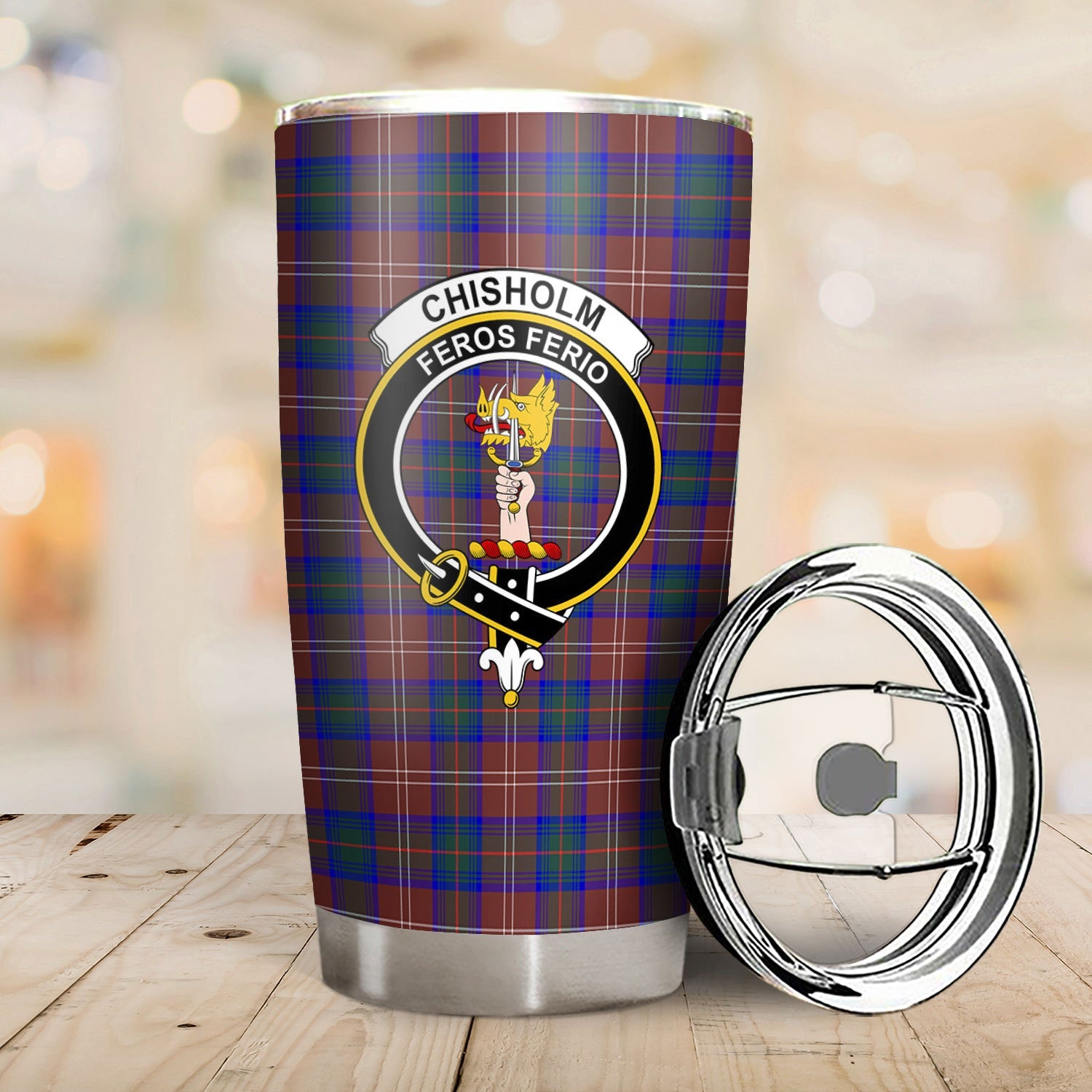 Clan Chisholm Hunting Modern Tartan Crest Tumbler GA97 Clan Chisholm Tartan Today   