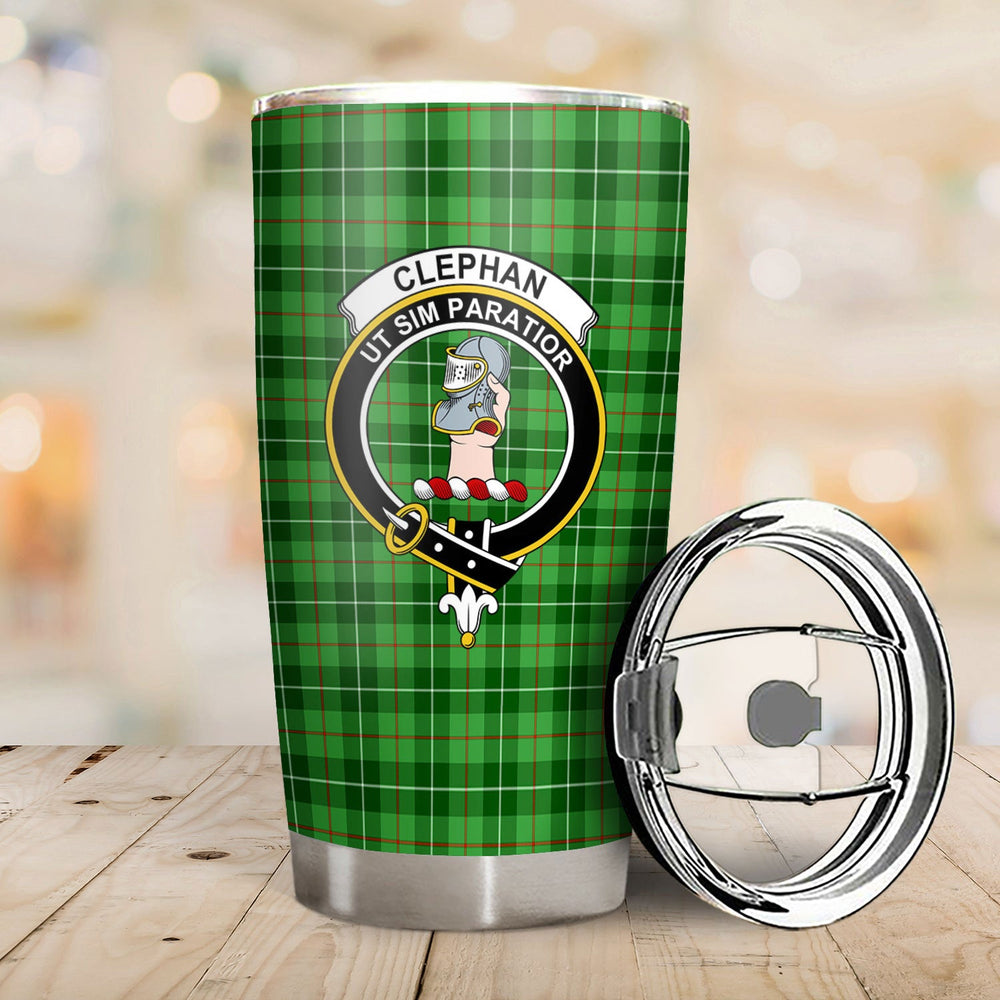 Clan Clephan (or Clephane) Tartan Crest Tumbler BN24 Clan Clephan Tartan Today   