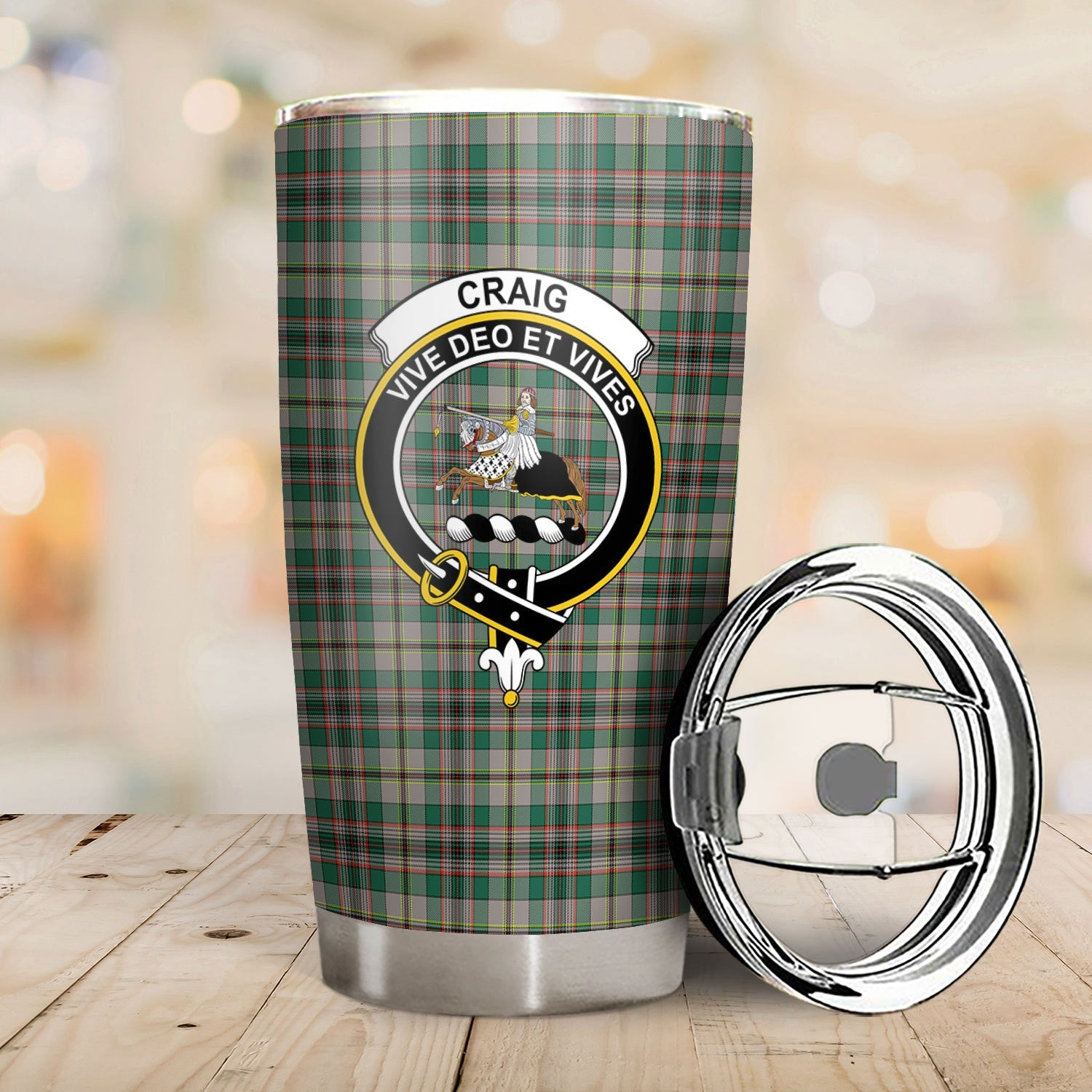 Clan Craig Ancient Tartan Crest Tumbler ZW81 Clan Craig Tartan Today   