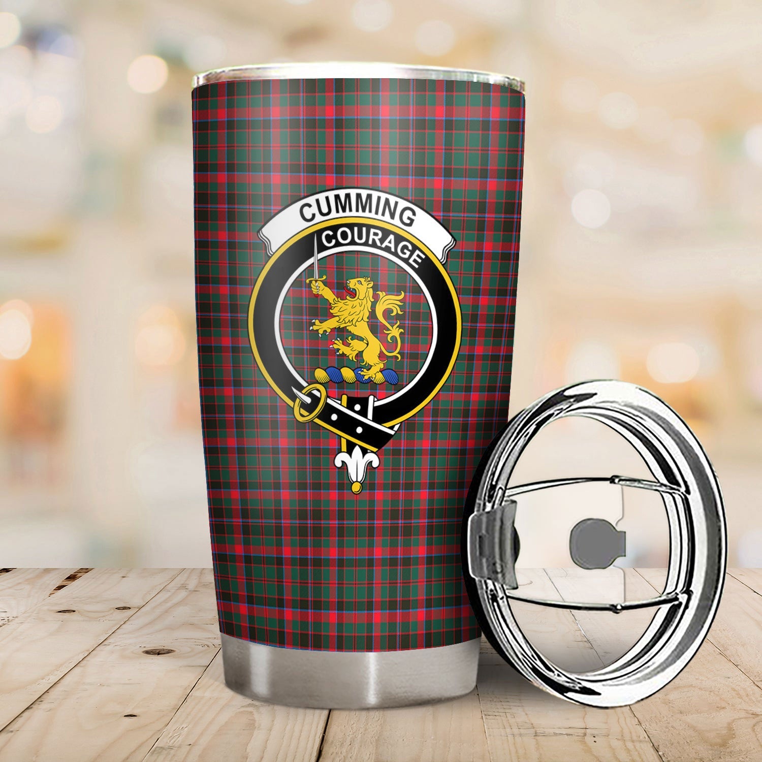 Clan Cumming Hunting Modern Tartan Crest Tumbler WR84 Clan Cumming Tartan Today   