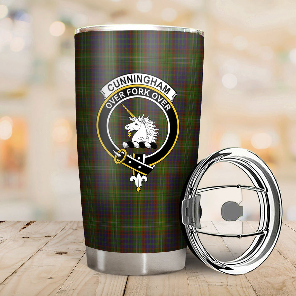 Clan Cunningham Hunting Modern Tartan Crest Tumbler II62 Clan Cunningham Tartan Today   