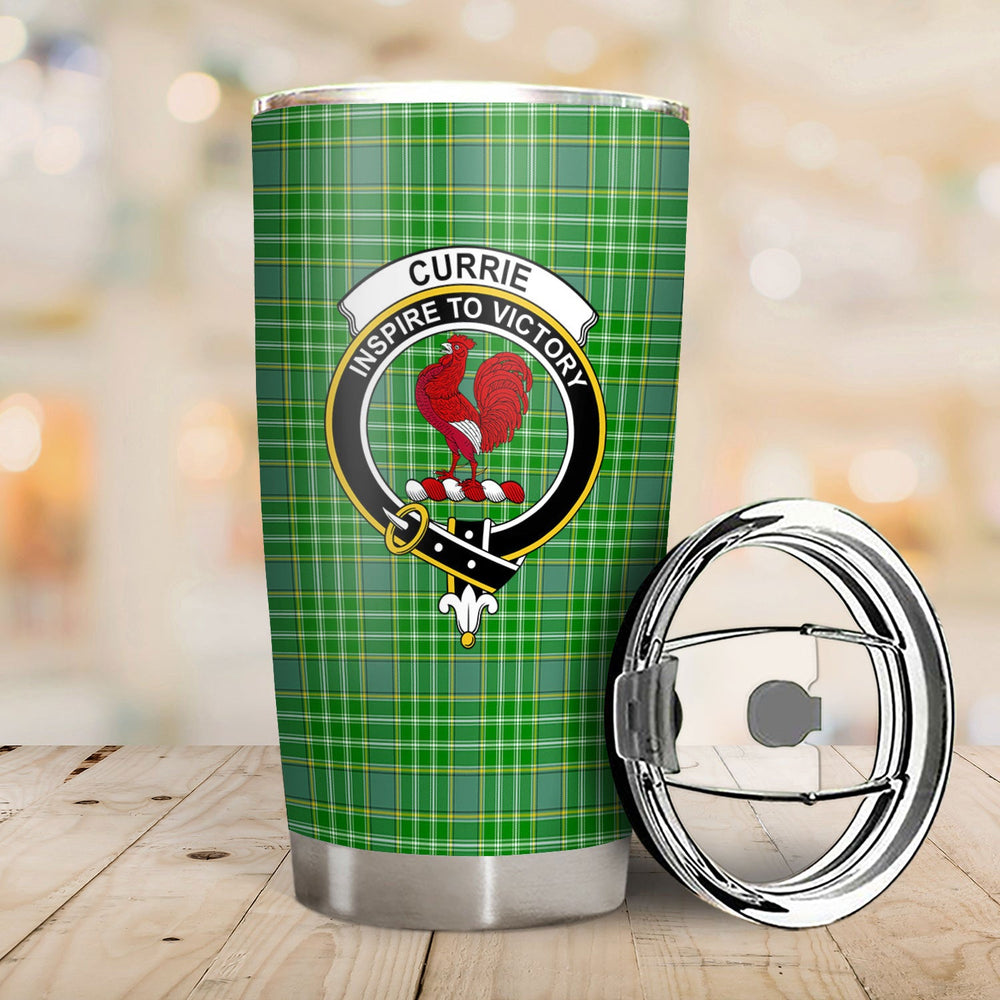 Clan Currie Tartan Crest Tumbler TE29 Clan Currie Tartan Today   