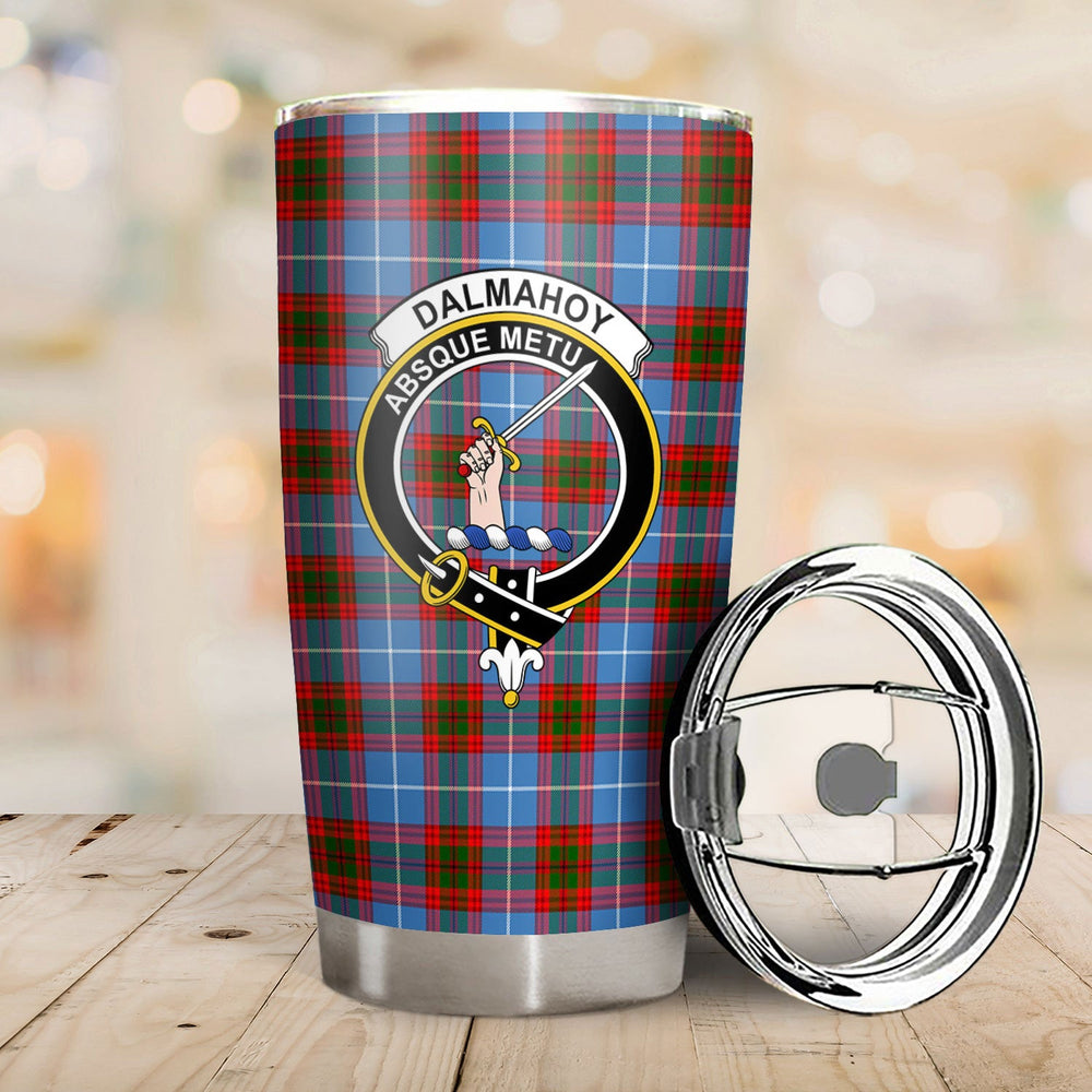 Clan Dalmahoy Tartan Crest Tumbler LI95 Clan Dalmahoy Tartan Today   