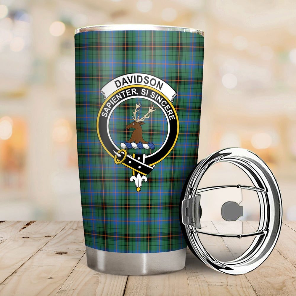 Clan Davidson Ancient Tartan Crest Tumbler NB99 Clan Davidson Tartan Today   