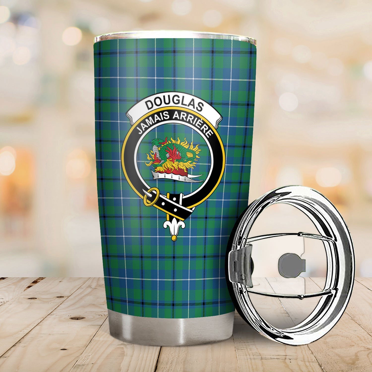 Clan Douglas Ancient Tartan Crest Tumbler DG52 Clan Douglas Tartan Today   
